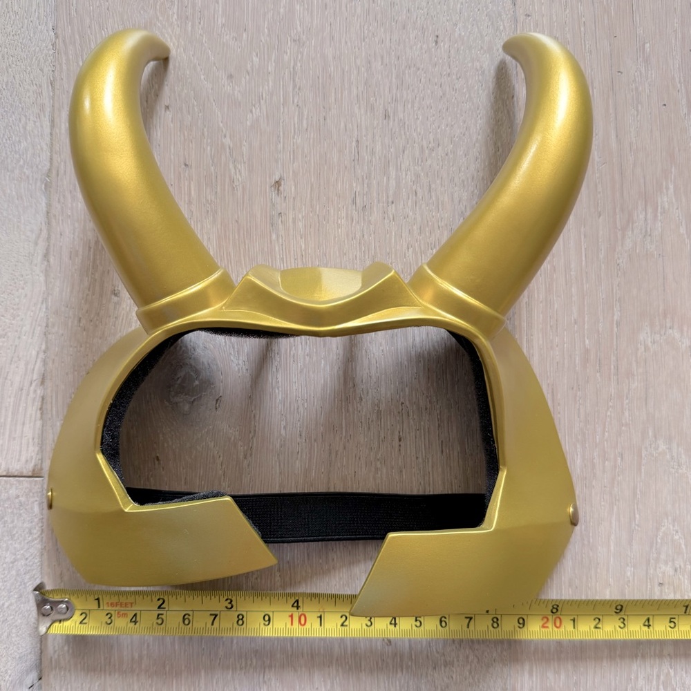 Loki Horn Helmet and Cape Costume
